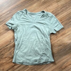 Women's V-Neck T-Shirt in Light Green